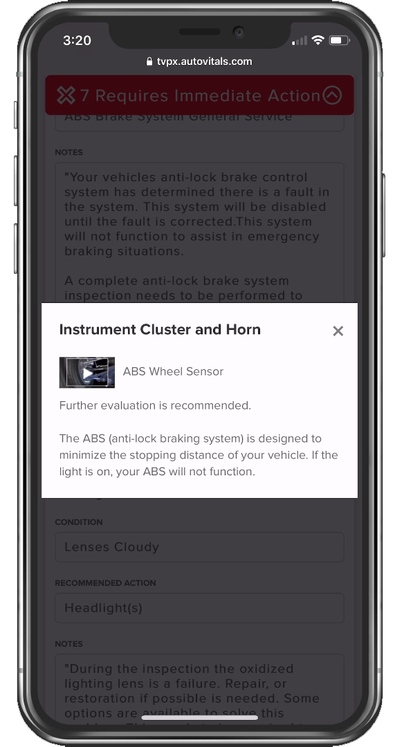 Digital Vehicle Inspection Educational Video.