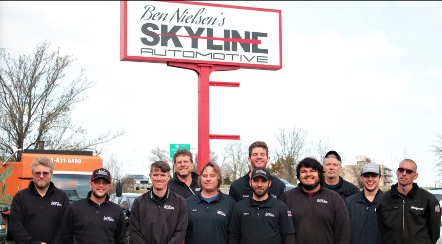 Ben Nielsen's Skyline Automotive team.