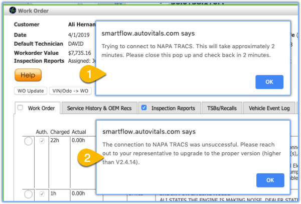 Autovitals Napa Tracs Enterprise Integration Autovitals Autovitals Napa Tracs Enterprise Integration Autovitals