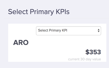 Select Primary KPIs.