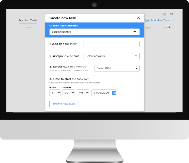 Tech Dispatching Management dashboard.