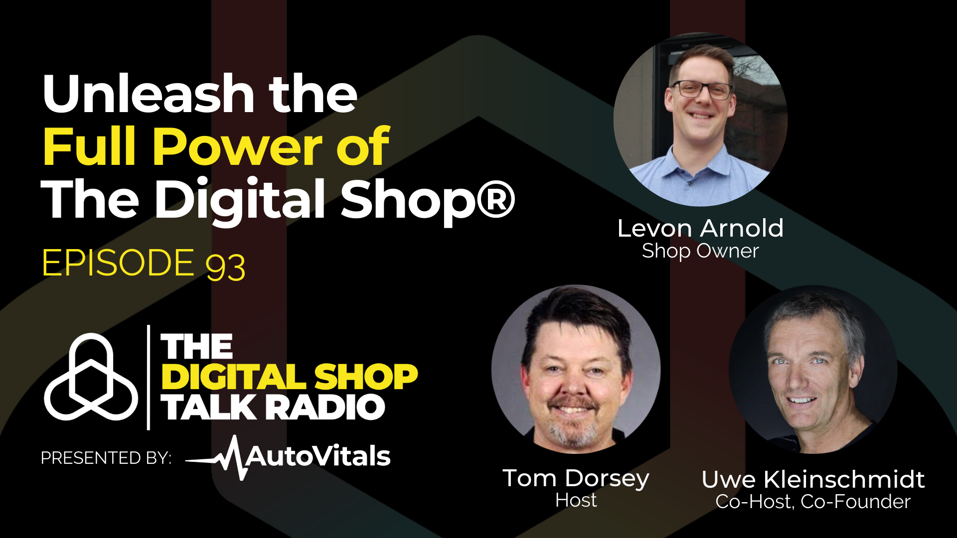 Promotional Graphic Digital Shop Talk Radio Episode 93.
