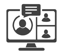 Computer Chat Icon.
